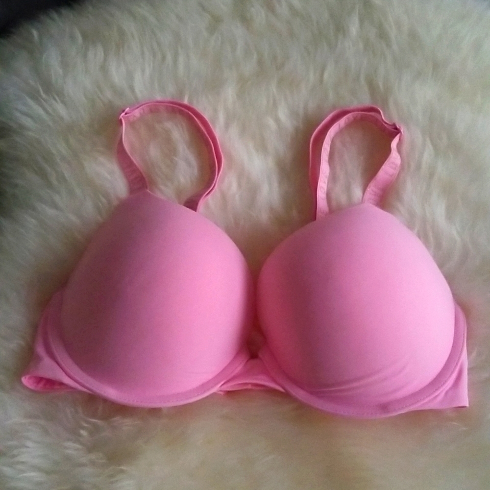 Victoria Secret Love Letter Smooth Pushup Barbie Pink Bra
